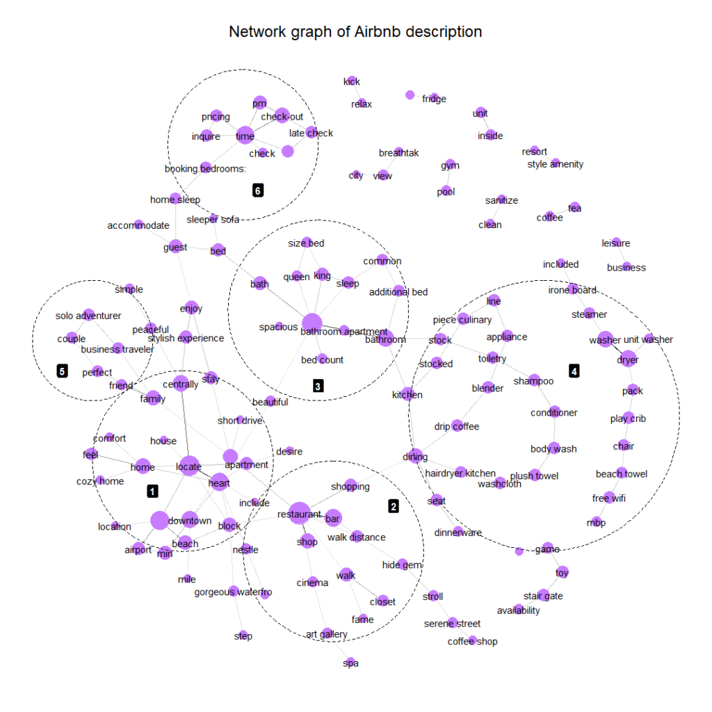 Network visualization description